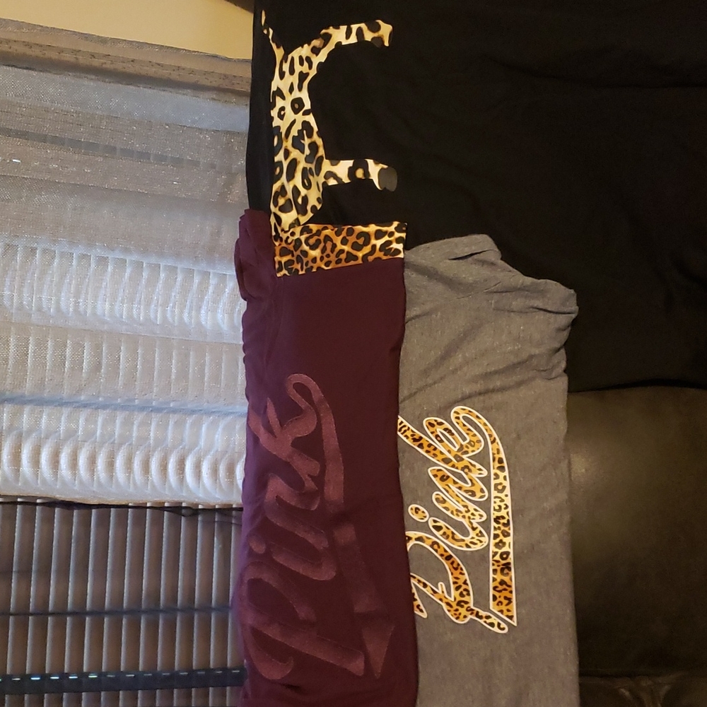 3 PINK cheetah design t-shirt bundle